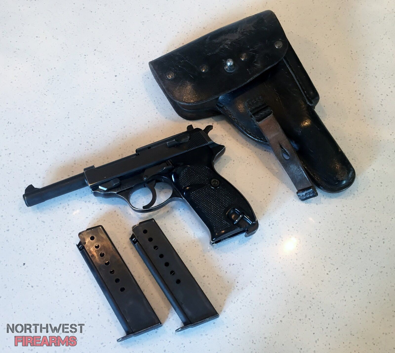 1963 Walther P01 9mm pistol includes 2 magazines & holster | Northwest ...