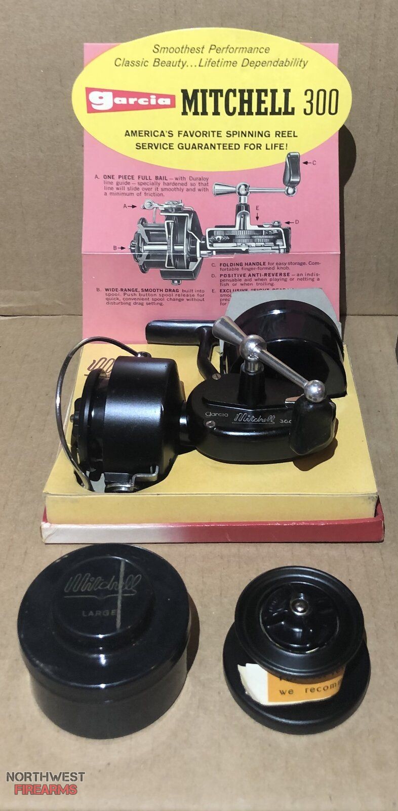 Vintage fishing reels. New old stock in boxes