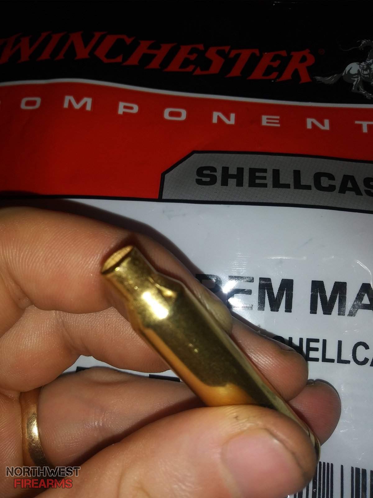 Problems with brand new winchester brass