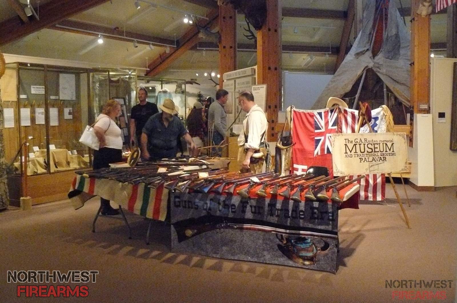 Our display inside the Museum of the Mountain Man
