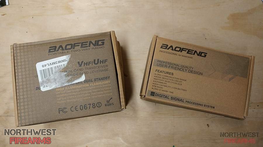 Two Baofeng UV-B5 Walkie-Talkies, new in box